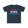 thumbnail image 1 of Red Wine and Beer Unisex T-shirt S-3XL Patriotic July 4th Happy 4th of July, 1 of 2