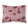 thumbnail image 1 of Red Wine on Linen Fabric Standard Pillowcase, 1 of 2