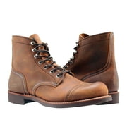 RED WING Heritage Men's Iron Ranger Work Boot, Copper Rough and Tough, 11.5 D US