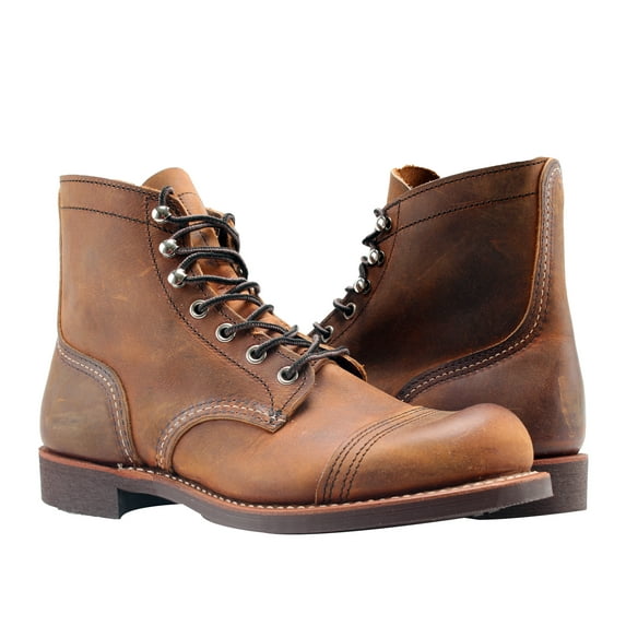 Red Wing Heritage Men's Iron Ranger Work Boot, Copper Rough and Tough, 11.5 D US (9.5 D(M) US)