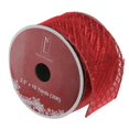 thumbnail image 1 of Red Wired Christmas Craft Ribbon 2.5" x 120 Yards, 1 of 3