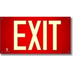 Red Wireless Exit Sign