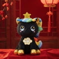 thumbnail image 1 of Red Wishing Horse Stuffed Ornament, Auspicious Hanging Decor for Car Home, Chinese Year Gift, Soft Plush(B-Black), 1 of 6