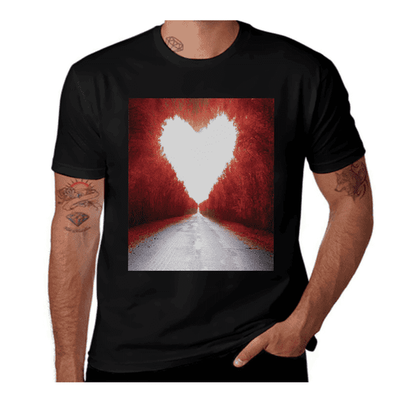 Red Woman Lips Romance-Kiss-Vermilion-White- Casual Streetwea Everyday Tshirt Comfortable Wear tee shirt