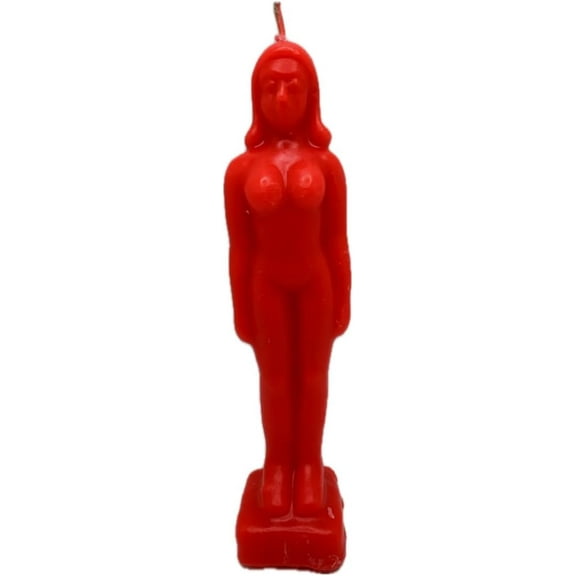 Red -Women Figure Image Candle -(1pc) Vela Roja de Imagen Mujer -Spell,Spell Work,Ritual,Magic,Esoteric
