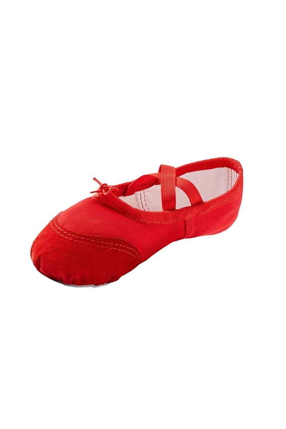 Red Women'S Dance Sneakers Ballet Shoes Breathable Soft-Sole Canvas Shoes For Practice Casual Versatile Comfortable Footwear Fall Winter Size 41