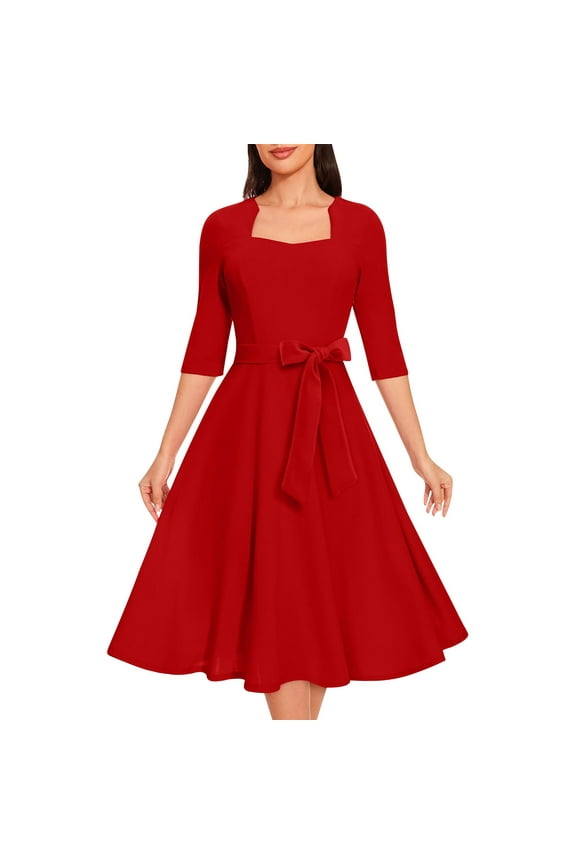 Red Women Vneck Dresses Homecoming Dresses for Women Sleeveless Maxi Long Formal Date Night Gowns Evening Elegant Brunch Medieval Pleated Summer Fall 2026 M