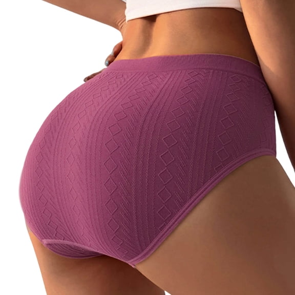 Red Women's Panties Fashion Low Waist Underwear Color Striped Briefs Underwear Panties cotton