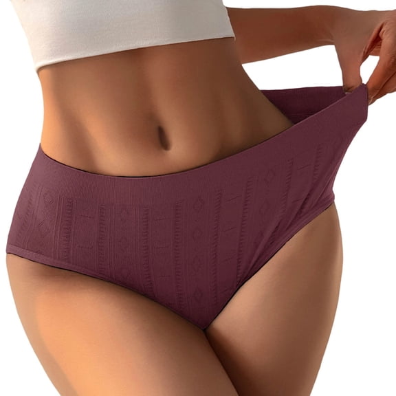 Red Women's Panties Fashion Low Waist Underwear Color Striped Briefs Underwear Panties cotton