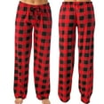 thumbnail image 1 of Red Women's Plus Size Pants, Ladies Casual Pants Plaid Printed Pajama Pants Elastic Rope Pants,Women's Plus Size Pants S, 1 of 6