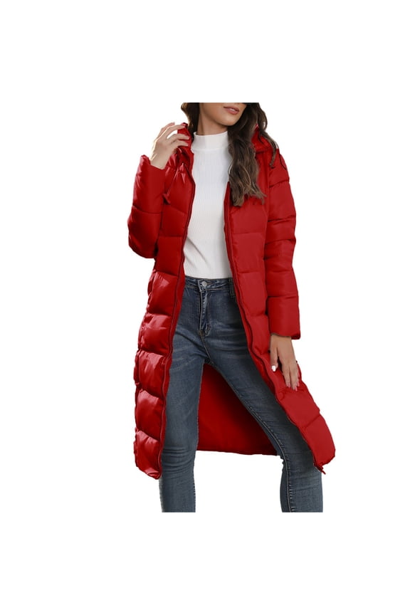 Womens Parkas Packable Down Jacket Hooded Puffer Jacket Lightweight Winter Coat Winter Jackets for Women Size L