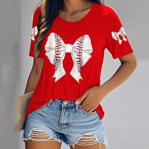 Red Womens Tops Baseball Shirt Women Baseball Mom Tank Tops Graphic Tee Cute Workout T Shirts Casual Summer Sleeveless Vest Shirts for Women