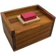 Red Wood Block Packing Problem - Brain Teaser Wooden Puzzle