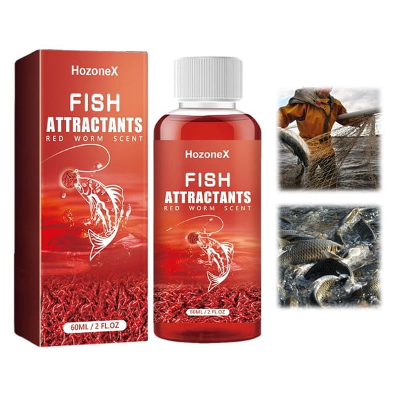 Red Worm Liquid,Concentrated FishAttractant Liquid,Red InkFishing,Redfish attractants,Fishing LiquidBait,Bait Fish Additive,Fish Lure Attraction Enhancer for Trout,Cod,Carp,Bass,Fishing Helper