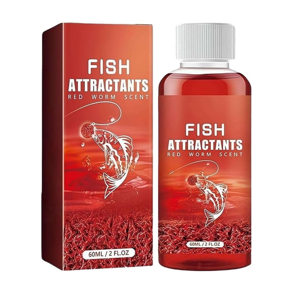 Red Worm Liquid,Concentrated FishAttractant Liquid,Red InkFishing,Redfish attractants,Fishing LiquidBait,Bait Fish Additive,Fish Lure Attraction Enhancer for Trout,Cod,Carp,Bass,Fishing Helper
