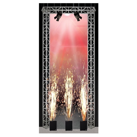 Red Wrestling Entrance Backdrop Card for WWE & AEW Action Figure Displays