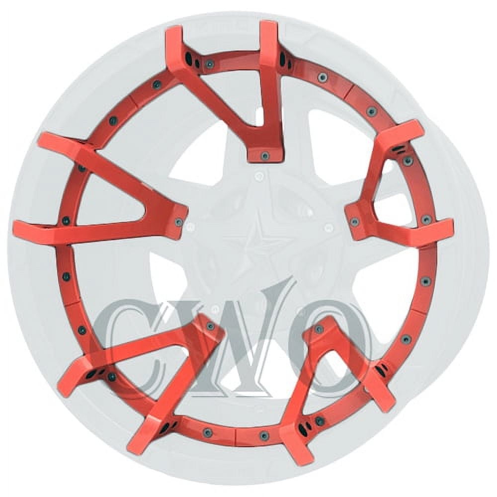 Red XD Series XD827 Rockstar 3 Split Spoke Inserts For 20X9 -12mm Offset  Wheel