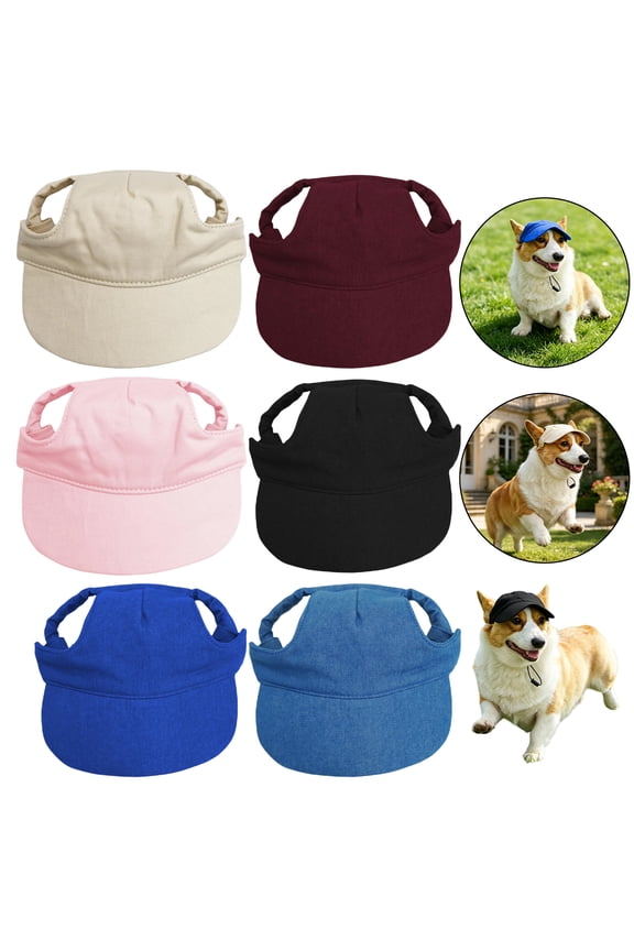 Red Xs Dog Headwear, Summer Dog Hat, Outdoor Pet Hat, Uv Protection for Dogs, Crafted from Lightweight Breathable Twill Fabric, Open Ear Design That Stays Secure During Daily
