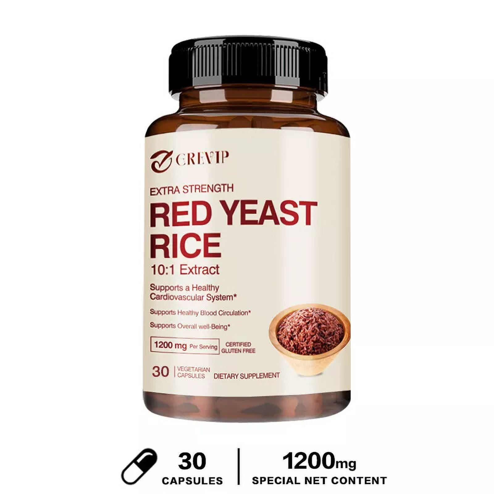 Red Yeast Rice 1200mg Heart and Cardiovascular Health, Circulation