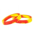 thumbnail image 1 of Red & Yellow Awareness Silicone Bracelets (2 Bracelets), 1 of 4