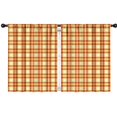 thumbnail image 1 of Red Yellow Checkerboard Cream Pattern Kids Curtains,Childrens Insulated Curtains Set Of 2,Bedroom Essentials,Teen Room Decor 42"X54", 1 of 5