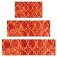 thumbnail image 1 of Red Yellow Checkered Pattern Kitchen Rugs Sets Of 3,Kitchen Runner Rugs Non Skid Washable,Decorative Kitchen Floor Mats for Kitchen,Sink,Laundry,17"x30"+ 17"x47" + 17"x59", 1 of 6
