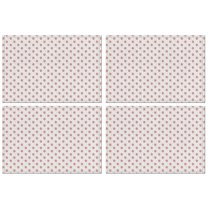 Red and Yellow Christmas Pattern Summer Placemats Table Placemats Set Of 4-Linen Kitchen Washable Placemats Table Mats 11.8"x17.7" Non-Slip Heat Resistant