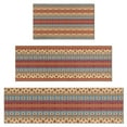 thumbnail image 1 of Red and Yellow Geometric Striped Pattern Kitchen Rugs Sets Of 3,Kitchen Runner Rugs Non Skid Washable,Decorative Kitchen Floor Mats for Kitchen,Sink,Laundry,17"x30"+ 17"x47" + 17"x59", 1 of 6