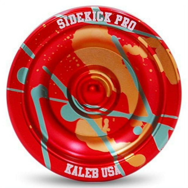 Red Yellow Green Splashes YoYo Professional Unresponsive Aluminum