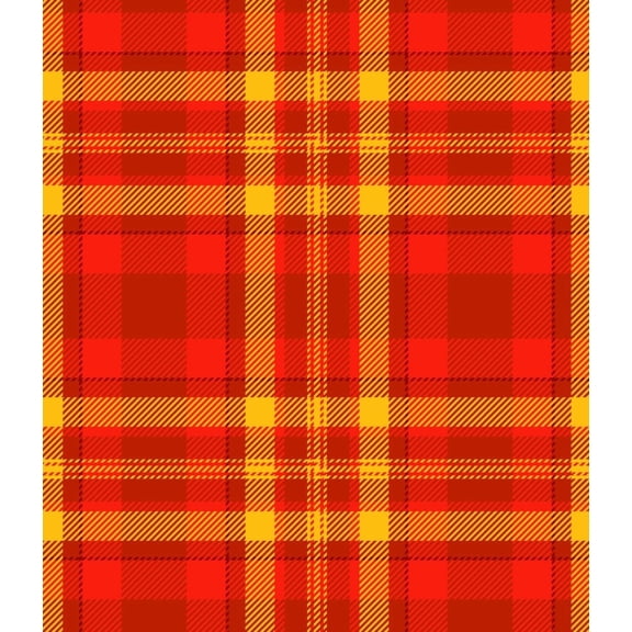TNCT Red & Yellow Plaid Pattern Edible Image Chocolate Transfer Sheet, Multicolor