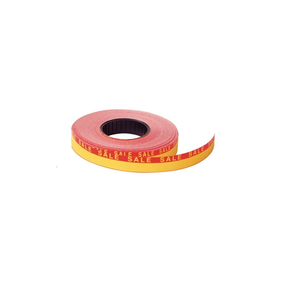 SSWBasics Red/Yellow SSW 1-Line Pricing Marker Sales Labels 3/4"W x 3/8"H- 1000 labels per roll