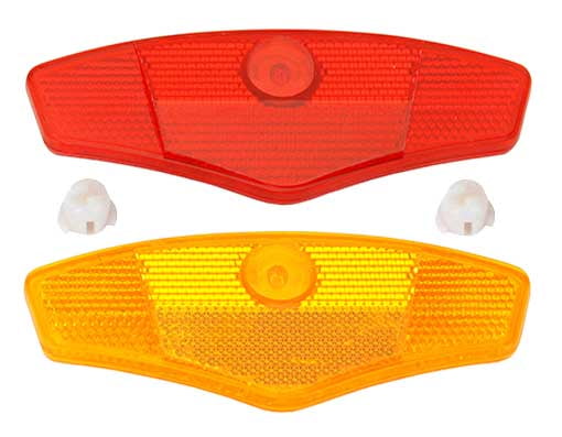 Red spoke reflectors hotsell