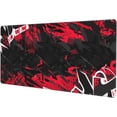 thumbnail image 1 of Red and Black Abstract Street Art Graffiti Extended Large Gaming Mouse Pad Non Slip Rubber Base Mousepad Stitched Edges 31.5 X 11.8 Inch, 1 of 6