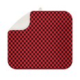 thumbnail image 1 of Red and Black Checkerboard Pattern Dish Drying Mat for Kitchen 1 Pack, Ultra Absorbent Microfiber Dishes Drainer Mats,16"x18", 1 of 6