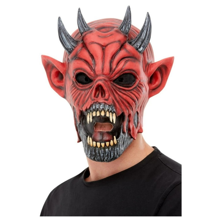 Devil Mask Foam Latex Adult Red Devil Mask Foam Latex Adult Red