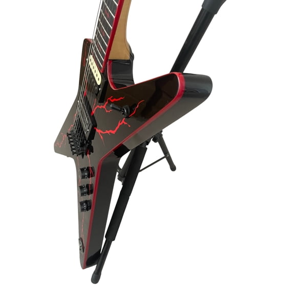 Red and Black Electric Guitar Heavy Metal Style Mahogany Body MAVERICK