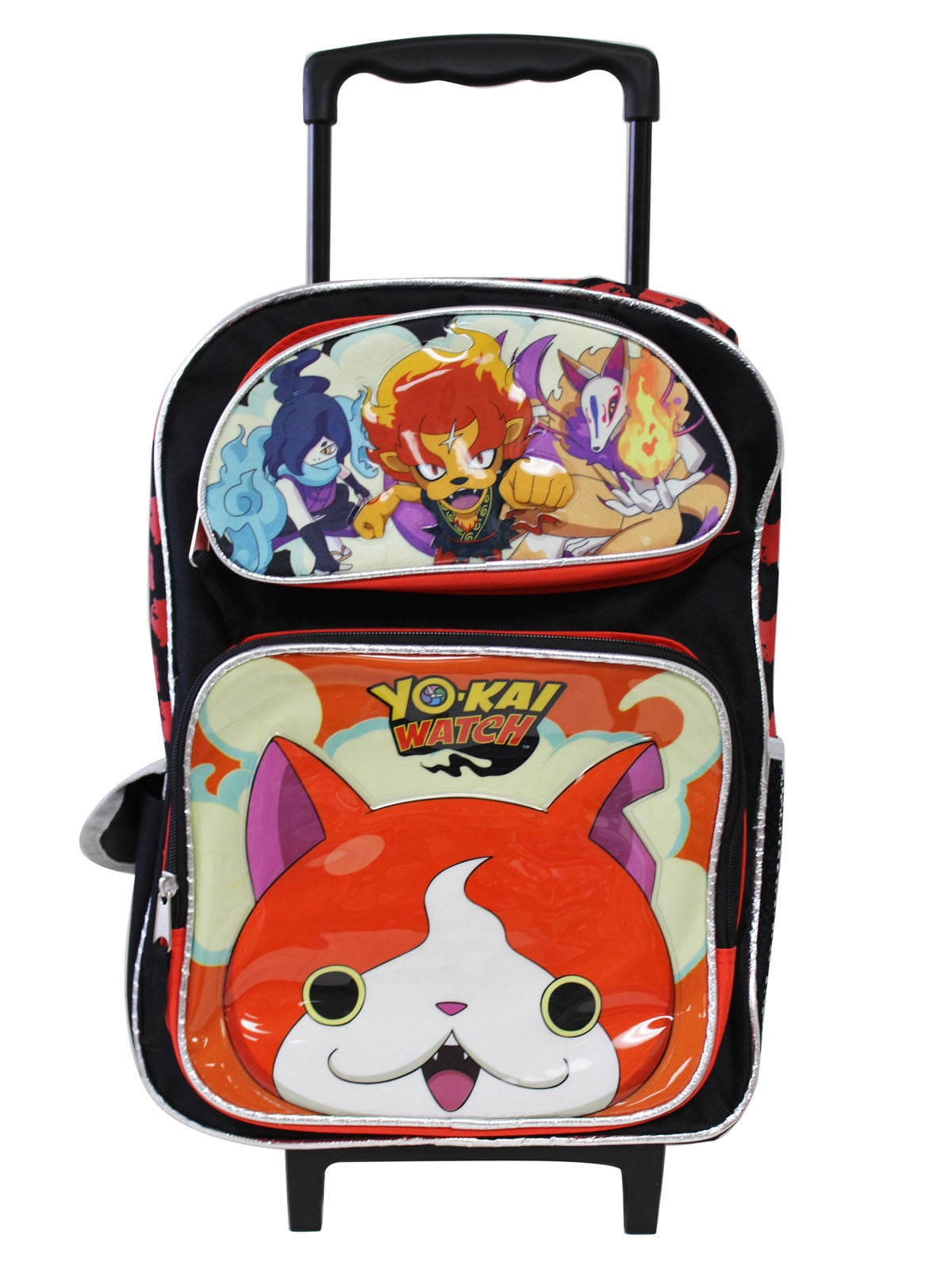 Red and Black Full Size Children's Rolling Backpack