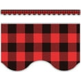 thumbnail image 1 of Red and Black Gingham Scalloped Border Trim [TCR5881], 1 of 1