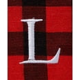 thumbnail image 1 of Red and Black Monogram Buffalo Plaid Womens Tote Bag and Coin Purse Set - 2 Pieces - M, 1 of 5