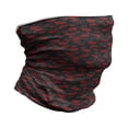 thumbnail image 1 of Red and Black Neck Gaiter, Romantic Vintage Rose, Unisex, Charcoal Grey Black Red, by Ambesonne, 1 of 3