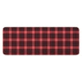 thumbnail image 1 of Red and Black Plaid Pattern Kitchen Rug Mat,Kitchen Runner Rugs Non Skid Washable,Decorative Kitchen Floor Mats for Kitchen,Sink,Laundry,17"x47.2", 1 of 7