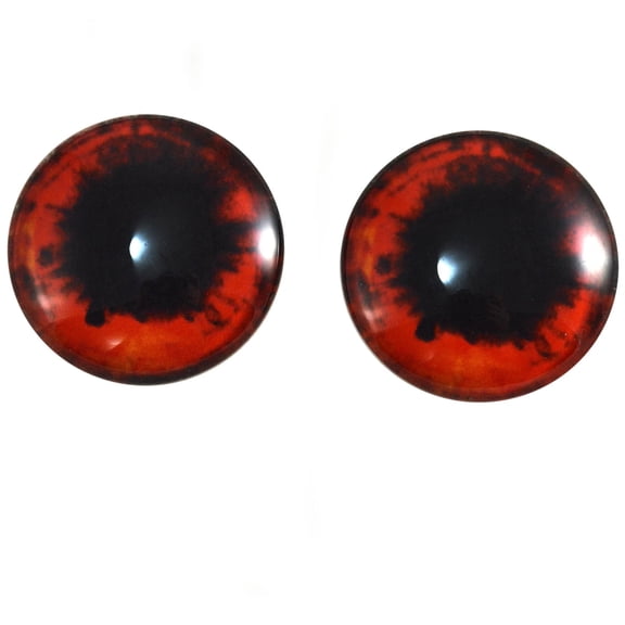 Red and Black Vampire Scary Glass Eyes