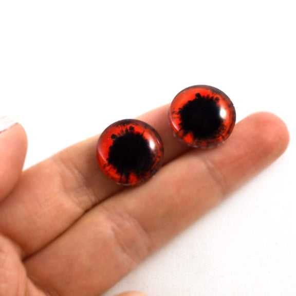 Red and Black Vampire Scary Glass Eyes