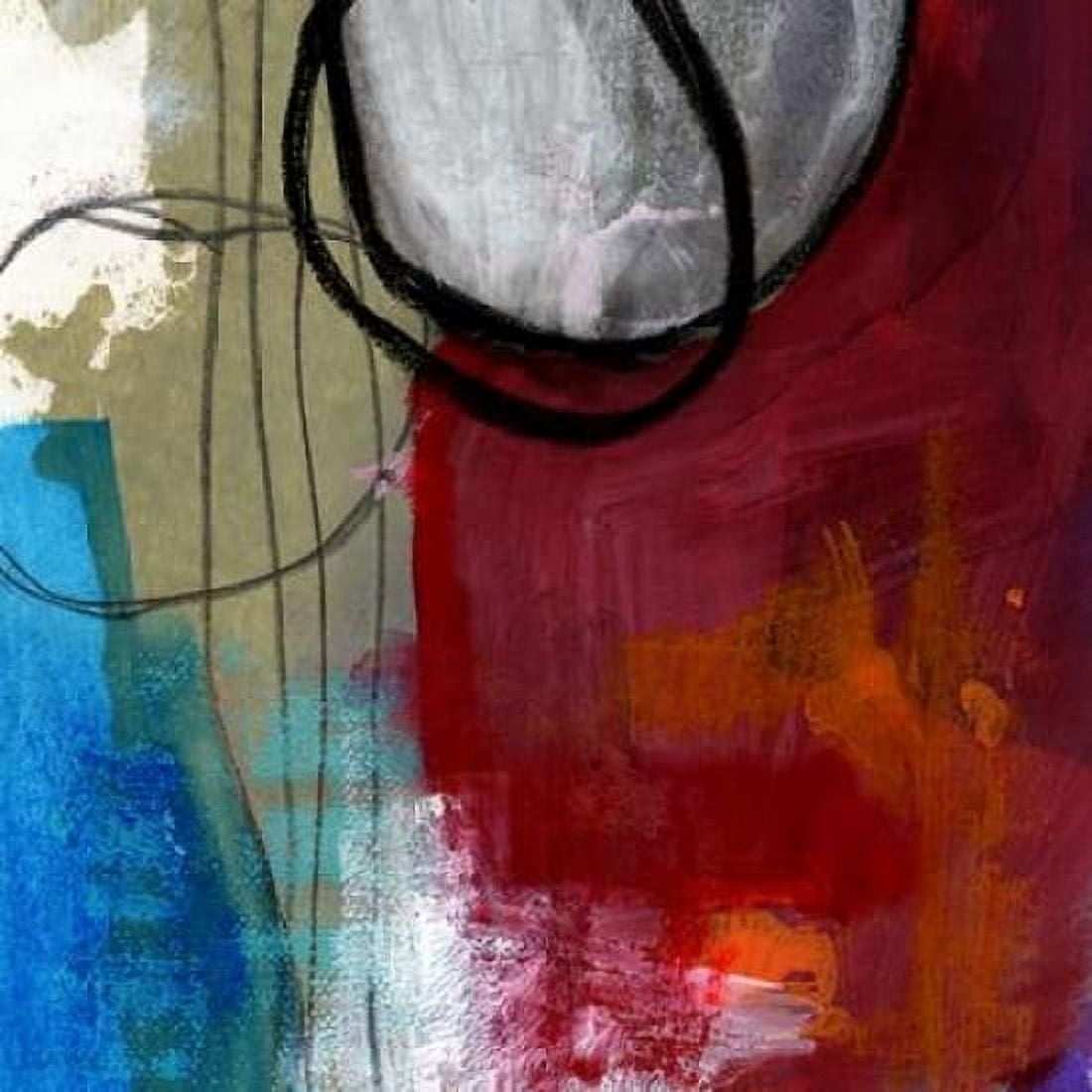 Red and Blue Canvas Art - Linda Woods (24 x 24)