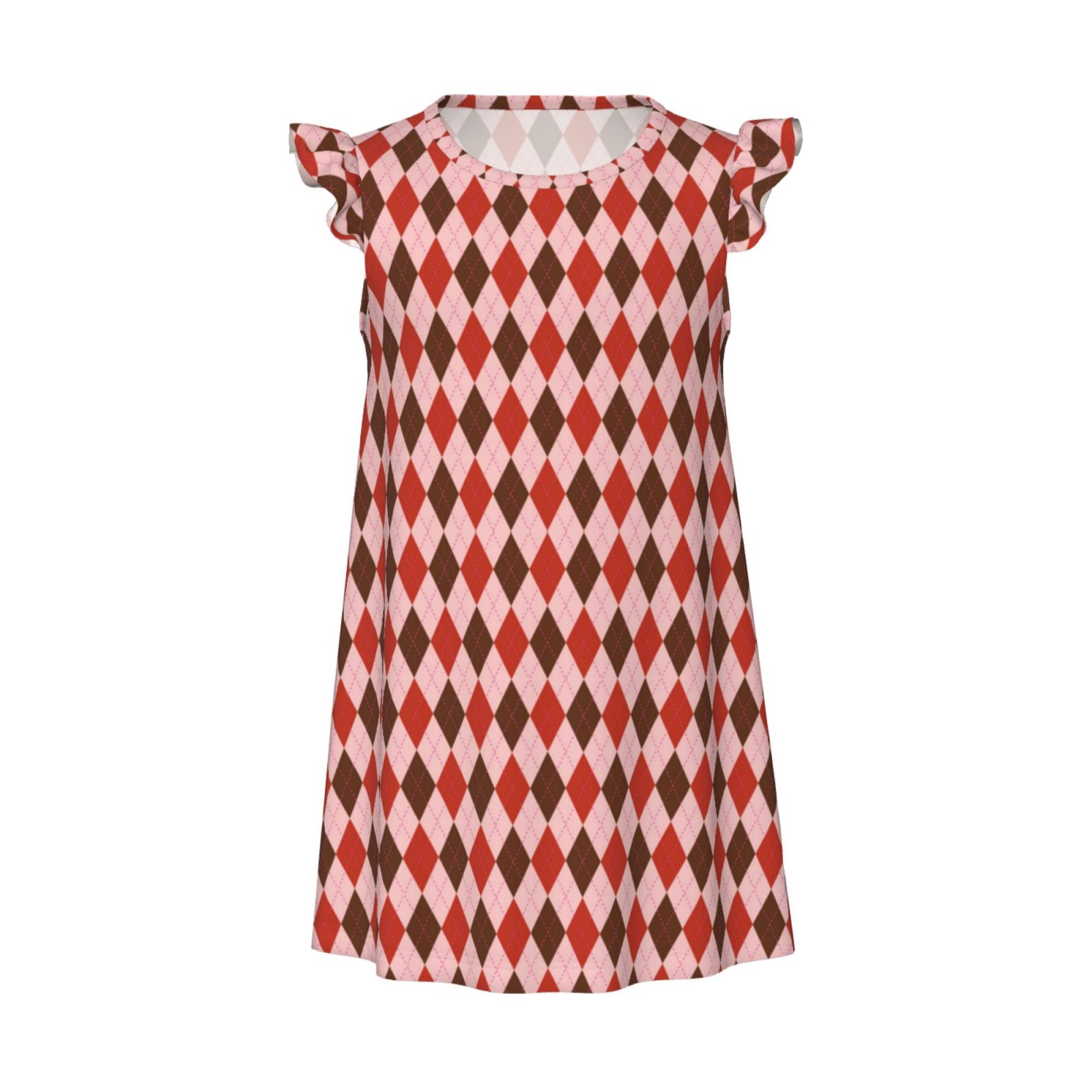 RED WHITE STRIPE GIRLS SLEEPWEAR SHORT SET - RED/WHITE