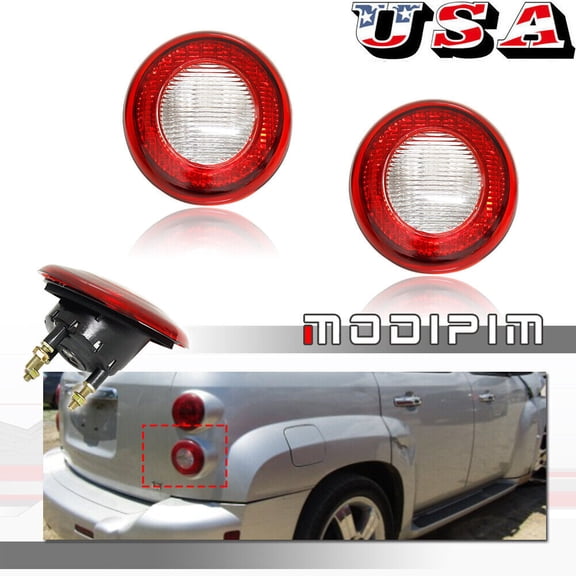 Red and Clear Lens Rear Reverse Backup Light Housing Kit for 2006 - 2011 for Chevrolet HHR-