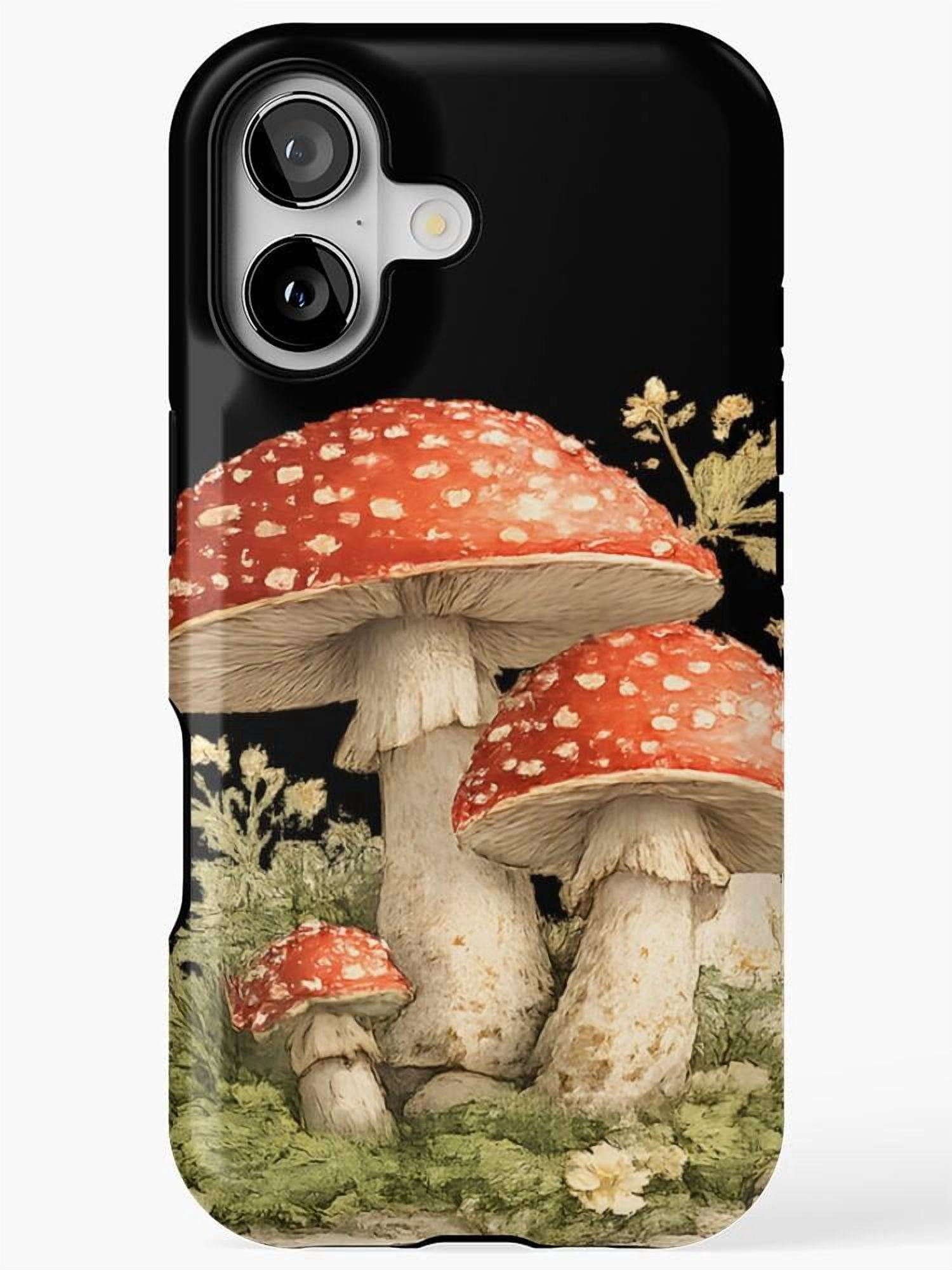 Red and Cream Toadstool Mushroom Forest Tough Phone Case, Polycarbonate ...