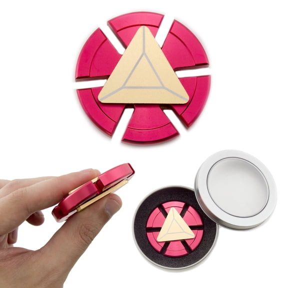 Red and Gold Colored Round Spinner