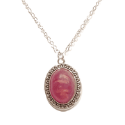 Red and Gold Dust Pendant Necklace