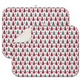 thumbnail image 1 of Red and Gray Christmas Tree Pattern Dish Drying Mat for Kitchen 1 Pack, Ultra Absorbent Microfiber Dishes Drainer Mats,18x24in(46x61cm), 1 of 4